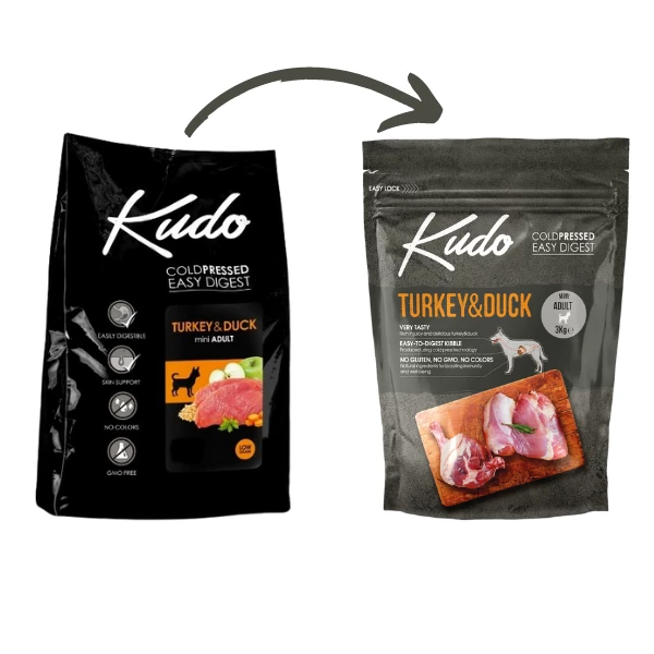 Kudo Low Grain Adult Mini Tacchino E Anatra - 3 Kg - immagine 2