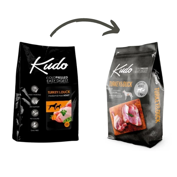 Kudo Low Grain Adult Medium/Maxi Tacchino E Anatra - 12 Kg - immagine 2