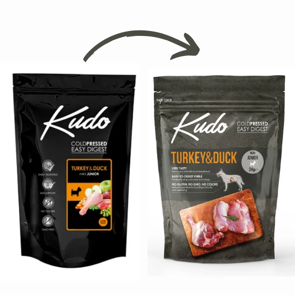 Kudo Low Grain Puppy E Junior Mini Tacchino E Anatra - 3 Kg - immagine 2