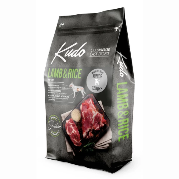 Kudo Low Grain Puppy E Junior Medium/Maxi Agnello E Riso - 3 Kg