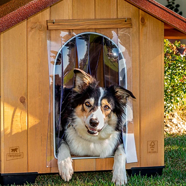 Porticina Per Cucce Da Esterno Door Domus Ferplast - Small - immagine 2