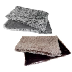 Coperta Super Soffice Poilu Bobby Croci - Grigio Melange - 100x70 Cm