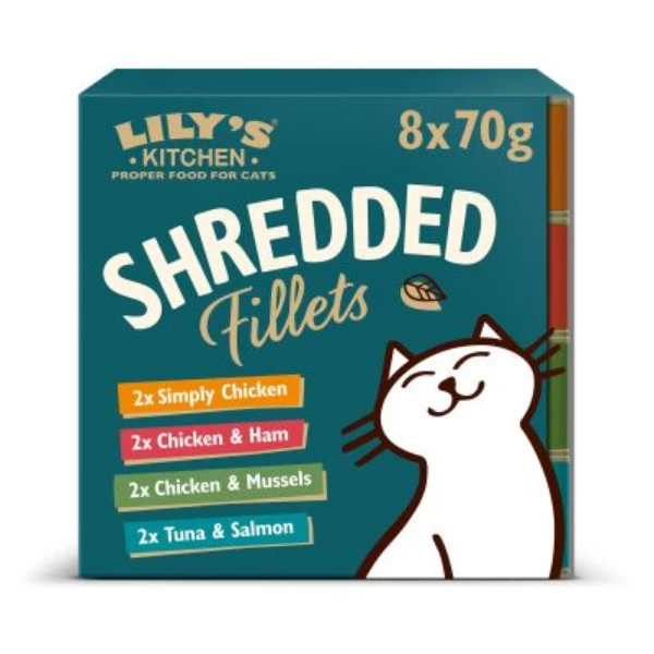 Lily's Kitchen Cat Multipack Shredded Fillets - Multipack 8x70 Gr - immagine 2