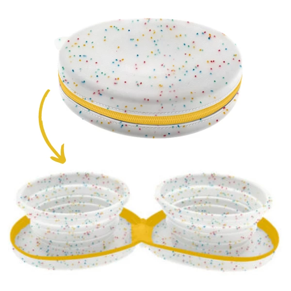 Ciotola Compact Richiudibile Da Viaggio Ferribiella - 1 Pezzo: 2 Ciotole Da Ø18 350ml - immagine 2