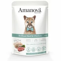 Amanova Adult Cat Umido Grain Free 85 Gr - Vitello E Pollo