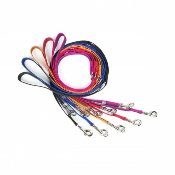 Guinzaglio Color & Gray Super Presa Con Doppio Moschettone Julius K9 - Rosa - 2x220 Cm - immagine 4