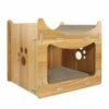 Tiragraffi In Legno E Cartone Pagoda Record - 1 Tiragraffi: 45x30x35h Cm