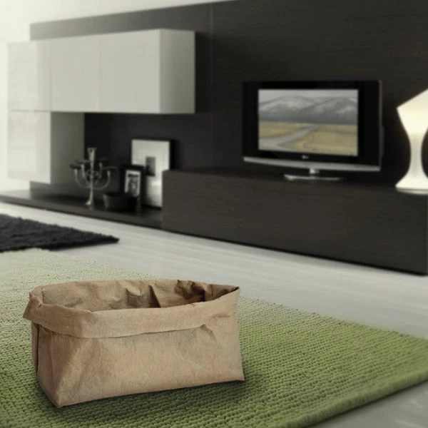 Cuccia Paper Bag Record Home Design - Beige - S: 40x25x25 Cm - immagine 4