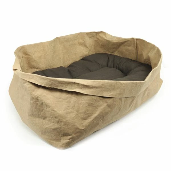 Cuccia Paper Bag Record Home Design - Beige - S: 40x25x25 Cm - immagine 3