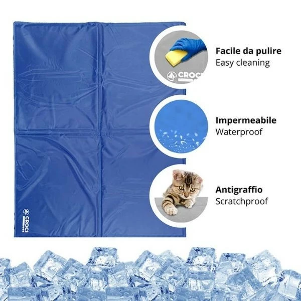 Tappetino Refrigerante Fresh Croci - Grigio - 90x50 Cm - immagine 3