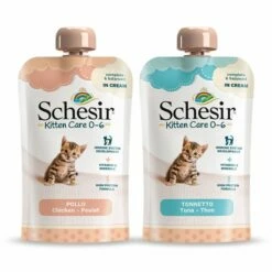 Schesir Umido Per Gatti Kitten Care Crema In Busta 150 Gr - Pollo