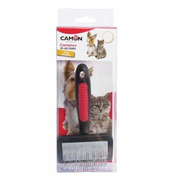 Cardatore In Acciaio Con Punte Ricoperte E Testa In Plastica Camon - Large