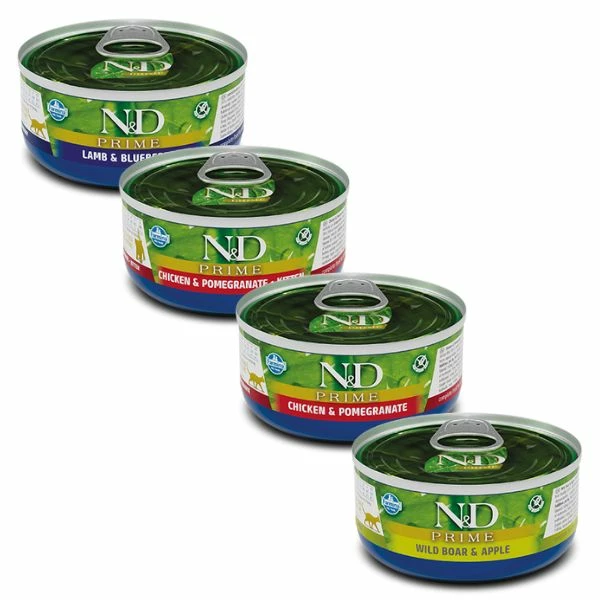 Farmina N&D Prime Grain Free Feline 70 Gr - Cinghiale E Mela