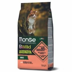 Monge Bwild Cat Adult Grain Free Salmone - 1,5 Kg
