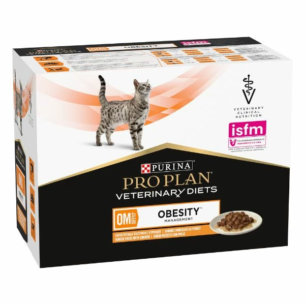 Purina Veterinary Diets OM Multipack (10 X 85 Gr) - Pollo