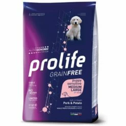 Prolife Grain Free Puppy Sensitive Medium/Large Maiale E Patate - 10 Kg