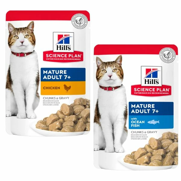 Hill's Science Plan Mature Adult 7+ Alimento Per Gatti 85 Gr - Con Pesce Oceanico