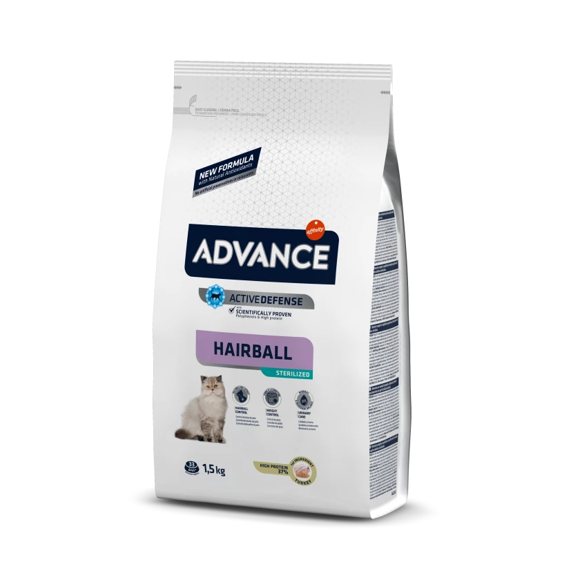 Advance Sterilized Hairball Cat Tacchino - 1,5 Kg