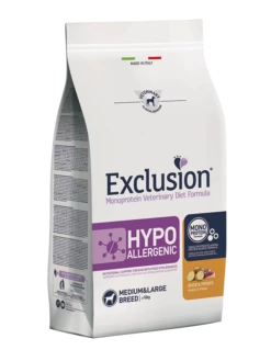 Exclusion Diet Hypoallergenic Medium/Large Breed Anatra E Patate - 12 Kg