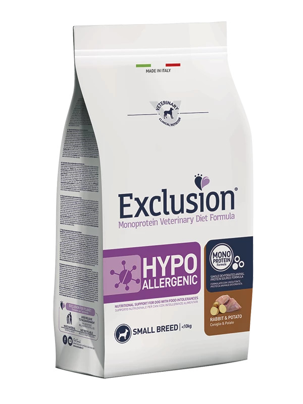 Exclusion Diet Hypoallergenic Small Breed Coniglio E Patate - 2 Kg