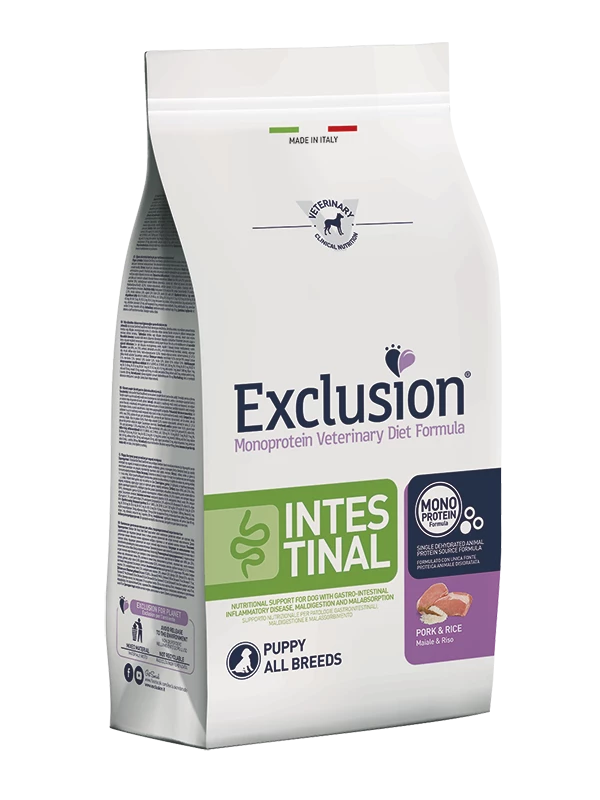 Exclusion Diet Intestinal Puppy Maiale E Riso - 2 Kg