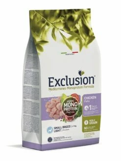 Exclusion Mediterraneo Light Small Breed Pollo - 2 Kg