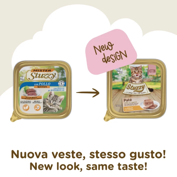 Mister Stuzzy Cat Kitten Con Pollo - 100 Gr - immagine 2