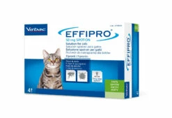 Virbac Effipro Spot-On Gatti - 4 Pipette Da 0,5 Ml Per Gatti